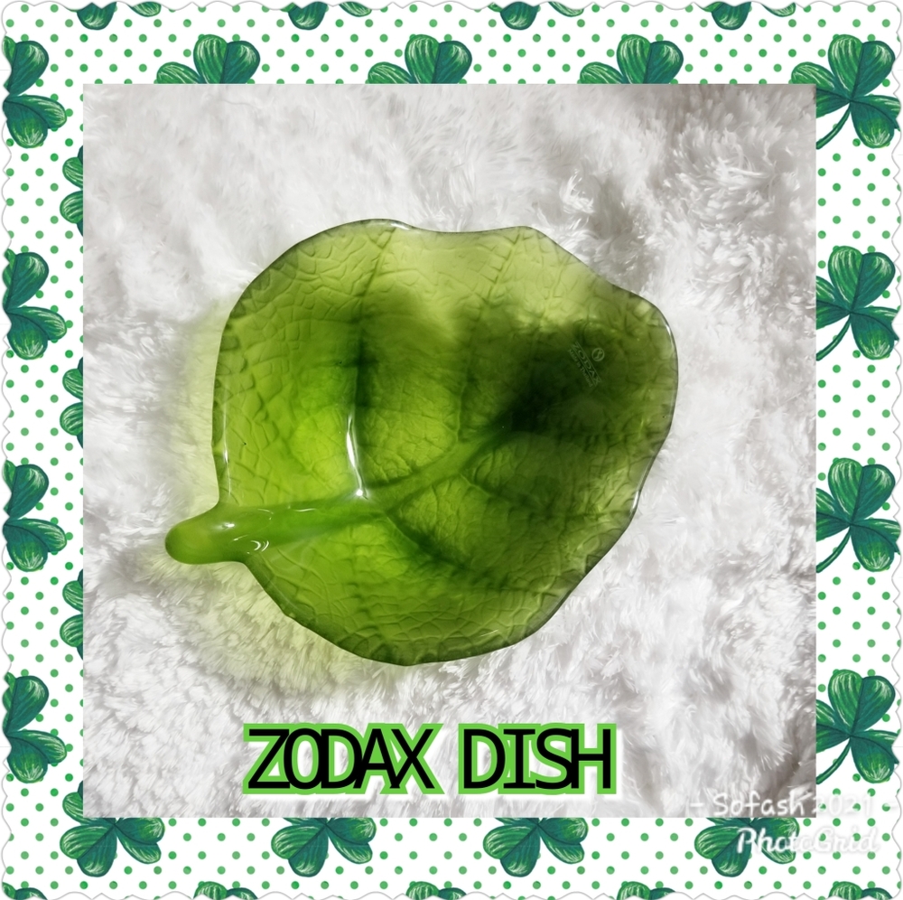 ZODAX GLASS LEAF BOWL